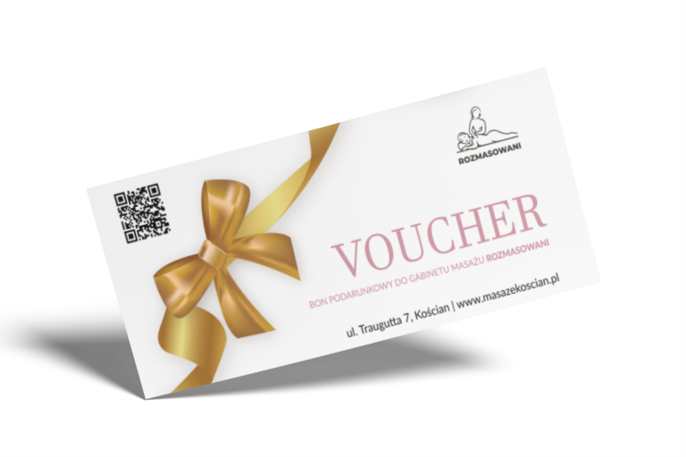 Voucher – bon podarunkowy do gabinetu masażu Rozmasowani, Kościan